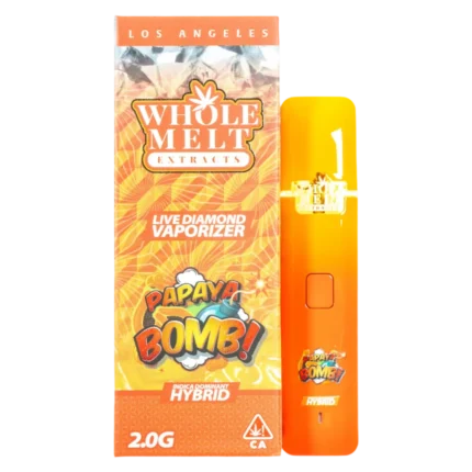 Papaya Bomb Whole Melts Disposable – Hybrid - Official Whole Melt Extracts