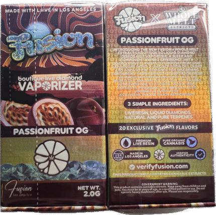 PassionFruit OG Whole Melts x Fusion – 2G Sativa Disposable Vape - Official Whole Melt Extracts
