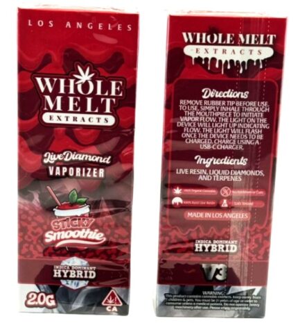 Sticky Smoothie Whole Melts Disposable – Hybrid - Official Whole Melt Extracts