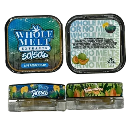 Whole Melt Extracts 50/50’s Live Resin Sugar “Blue Fresca” & “Cannalope” - Official Whole Melt Extracts
