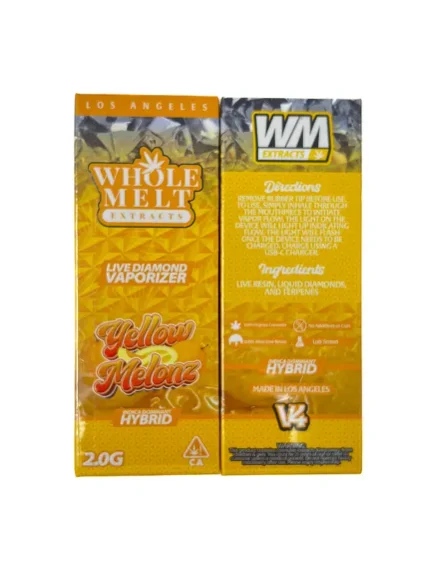 Yellow Melonz Whole Melts Disposable – Hybrid - Official Whole Melt Extracts