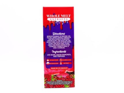 Zlush Berry Whole Melts Disposable – Indica - Official Whole Melt Extracts